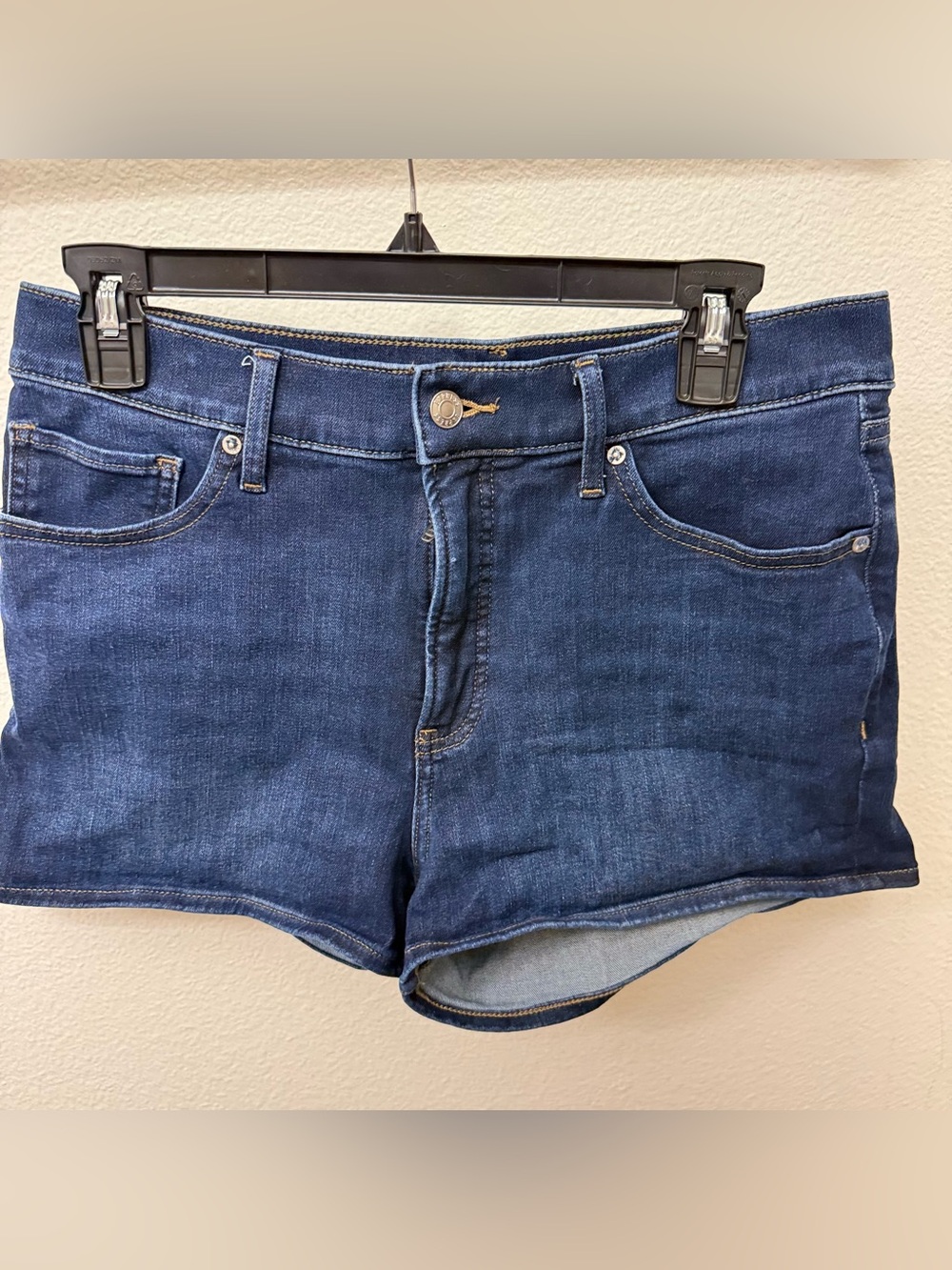 Express Dark Blue Vintage Style Denim Shorts 8